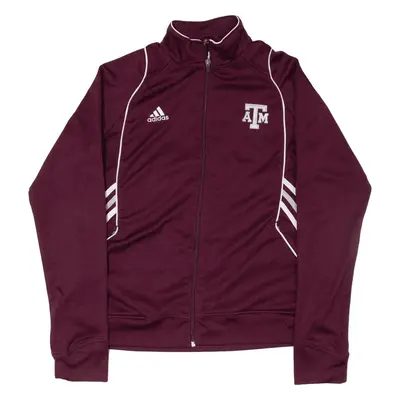 ADIDAS Texas A&M Soccer Track Jacket Maroon Womens M