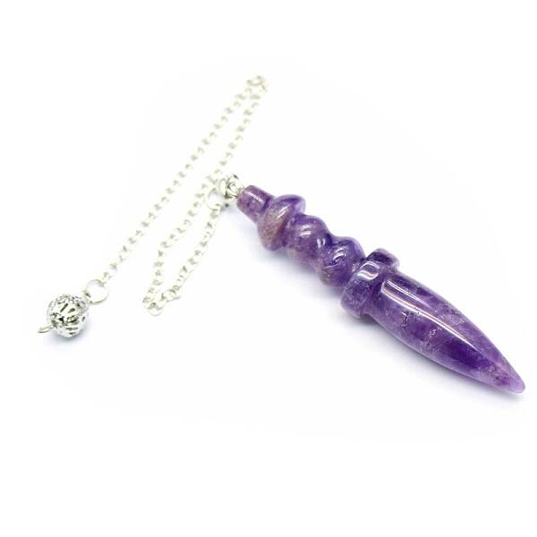 Natural Amethyst Dowsing Pendulum Big Pendants