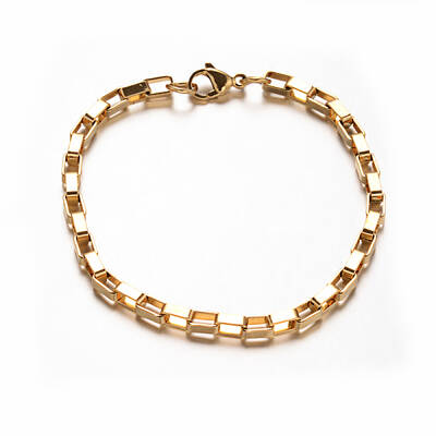 304 Stainless Steel Box Chain Bracelets