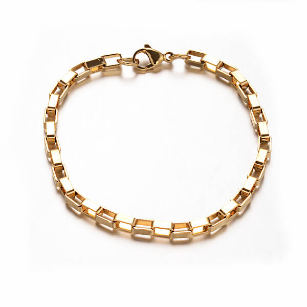 304 Stainless Steel Box Chain Bracelets