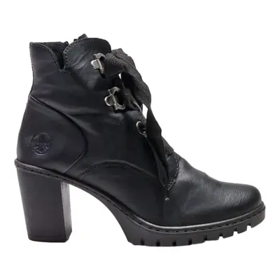 RIEKER Ankle Boots Black Synthetic Womens UK 5