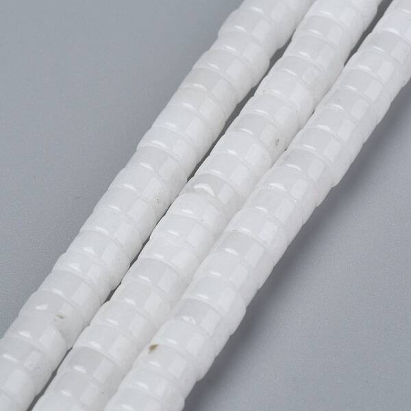 Natural White Jade Beads Strands