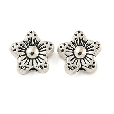 Tibetan Style Alloy Flower Beads