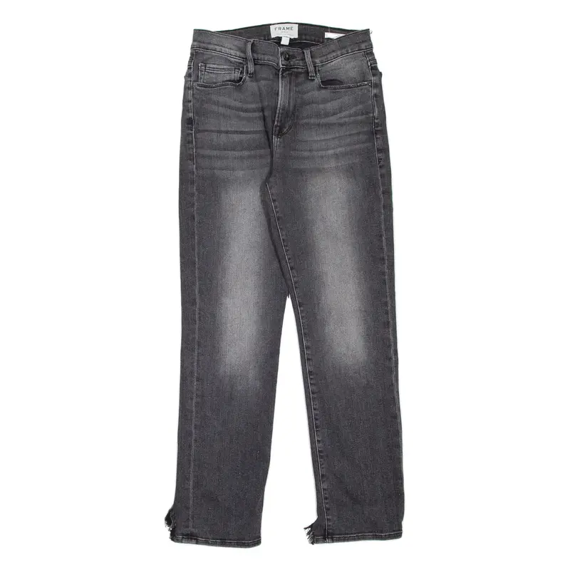 FRAME Womens Jeans Grey Slim Straight Stone Wash W26 L27