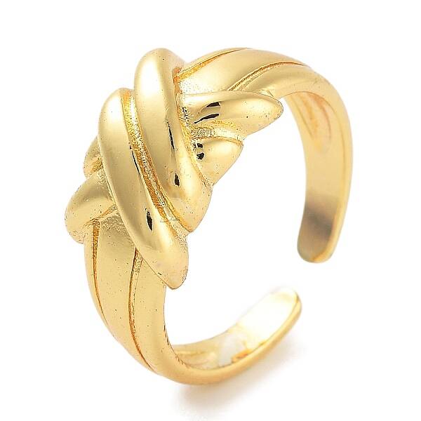Rack Plating Brass Open Cuff Rings