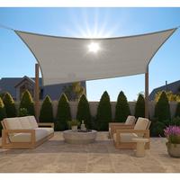 Gorilla Grip Heavy Duty Sun Shade, UV Protection Fade Tear and Rust Resistant Rectangle Sunshade Canopy, Curved Edges Blocks ...