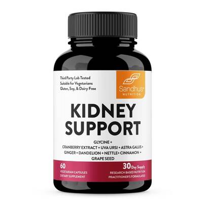 Kidney Cleanse Detox Support Supplement, Natural Cranberry, Grape Seed, Uva Ursi Extract to Support Kidneys, Bladder & U