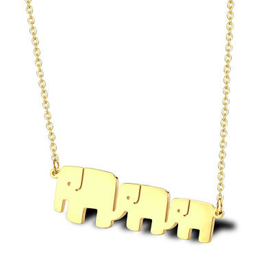Cute Cartoon Animal Stainless Steel Pendant Necklaces