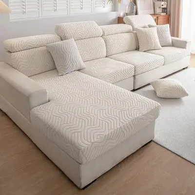 Waterproof Stretch Sofa Cover, All-inclusive Dustproof Couch Protector, Thick Cushion Cover, Non-slip Sofa Cover for Home Liv...