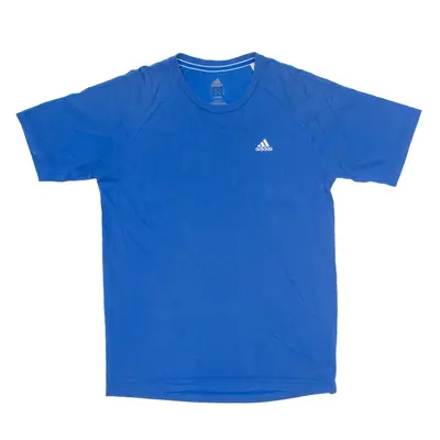 ADIDAS Performance ClimaLite T-Shirt Blue Short Sleeve Mens S