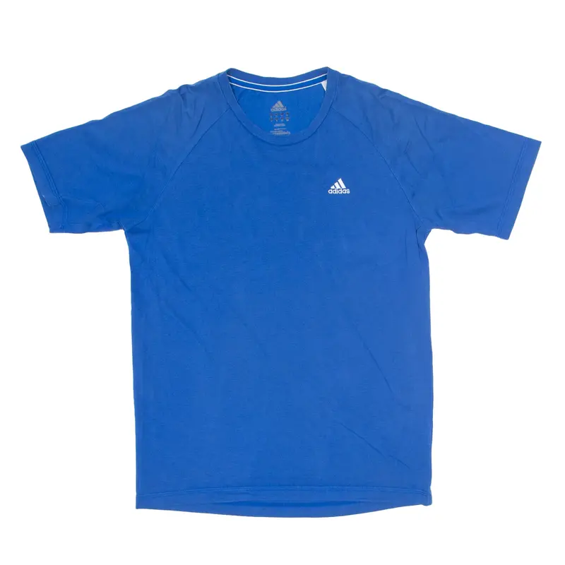ADIDAS Performance ClimaLite T-Shirt Blue Short Sleeve Mens S