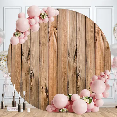 Aperturee Circle Green Seaweed And Sea Summer Backdrop | Round Backdrop Stand Covers | Round Backdrop For Birthday Party | Ro...