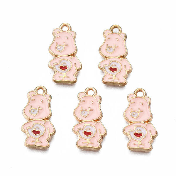 Rack Plating Alloy Enamel Pendants