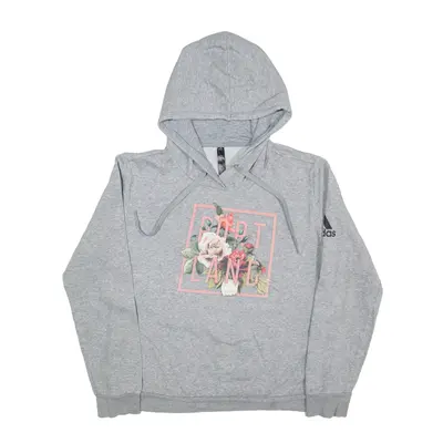 ADIDAS Portland Hoodie Grey Pullover Womens M