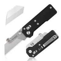 9TiEDC Portable Folding Utility Knife with 10PCS Blades & Ergonomic G10 Handle, Everyday Carry Best for Office Home Holiday G...