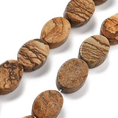 Natural Picture Jasper Beads Strands