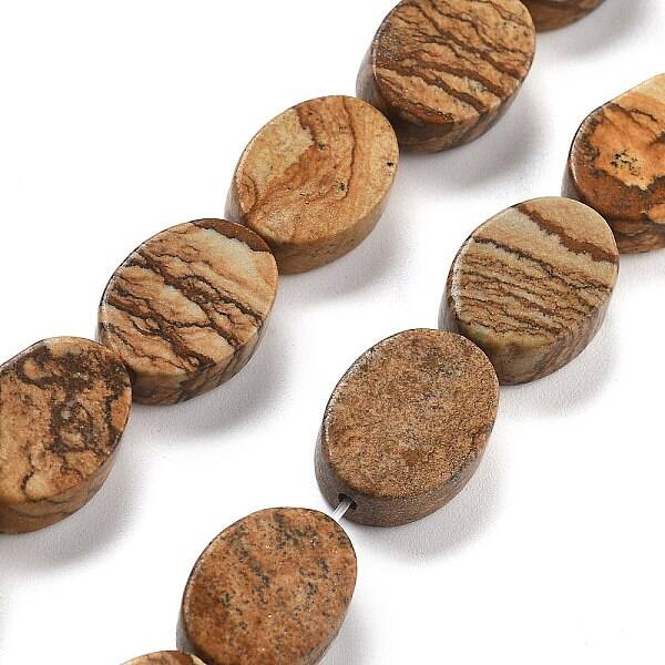 Natural Picture Jasper Beads Strands