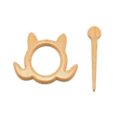 Turtle Wooden Shawl Pin