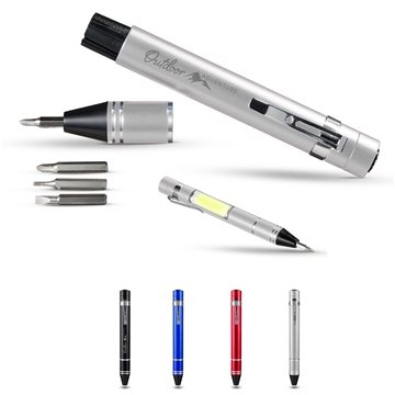 75 Promotional Rigor Pen Style Tool Kit - COB Light & Magnetic