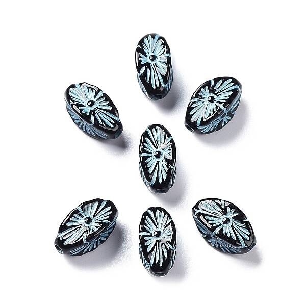 Black Opaque Acrylic Beads