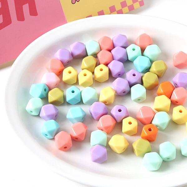Opaque Acrylic Beads