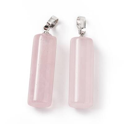 Natural Rose Quartz Pendants