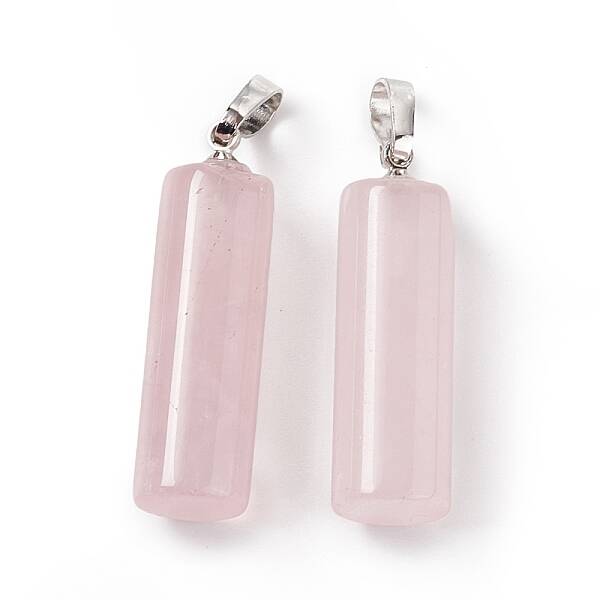 Natural Rose Quartz Pendants