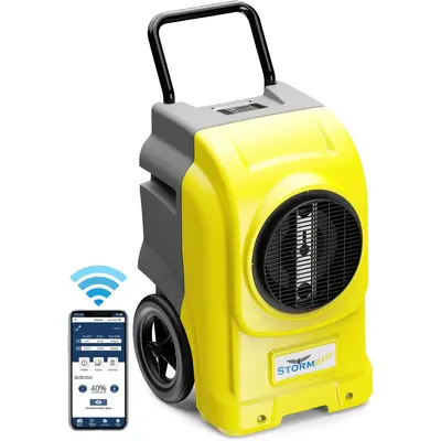 AlorAir® Storm Elite | 270 Pints Smart Wi-Fi Commercial Dehumidifiers with Pump & Drain Hose for Large Room or Basements - Y...
