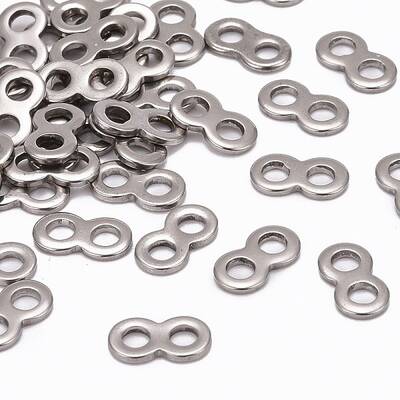 Tarnish Resistant Infinity 201 Stainless Steel Bead Spacer Bars