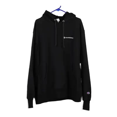 Reverse Weave Champion Hoodie - Large Black Cotton Blend