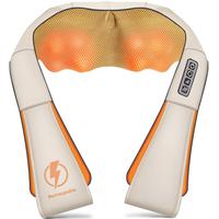 Neck Shoulder Back Massager with Heat, Electric Massager Portable Deep 4D Massage Device, Adjustable Massage Pillow for Neck ...