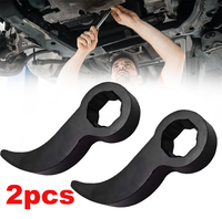 2pcs Pry Bar Wrench Adaptor Head, 2024 New Horn Type Half Shaft Removal Tool Openend Wrench, Upgrade Half Shaft Removal Car R...