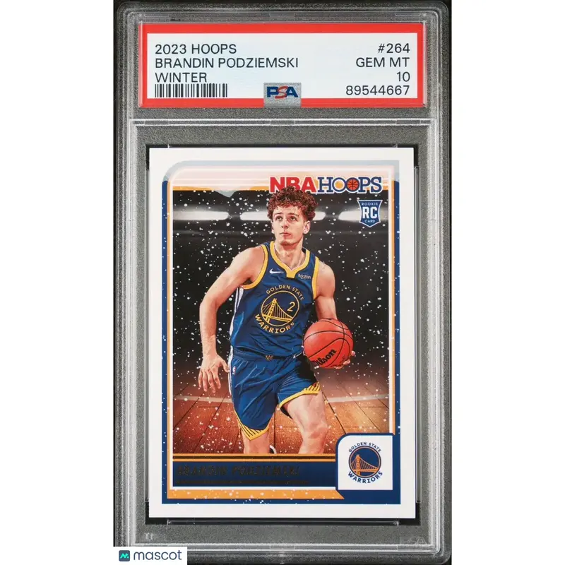 Brandin Podziemski PSA 2023 Panini NBA Hoops WINTER #264 RC 10 GEM MINT
