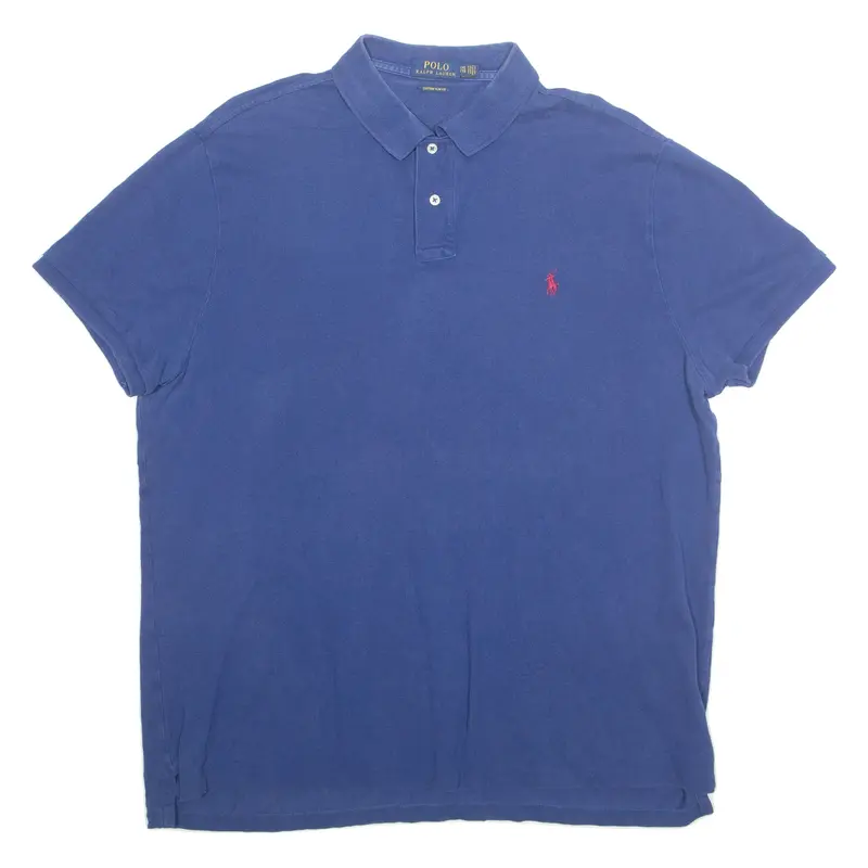 POLO RALPH LAUREN Slim Fit Mens Polo Shirt Blue 2XL