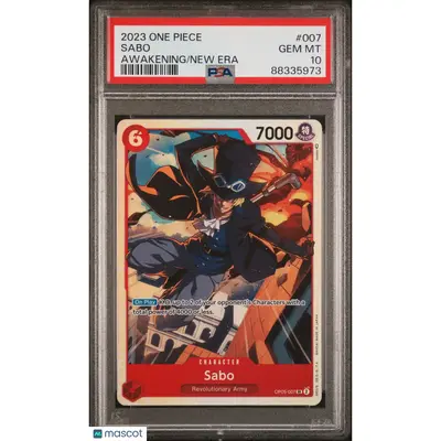 PSA 2023 One Piece CCG Sabo #007 OP 05 Awakening of the New Era 10