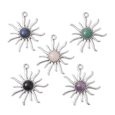 Natural Mixed Gemstone Big Pendants