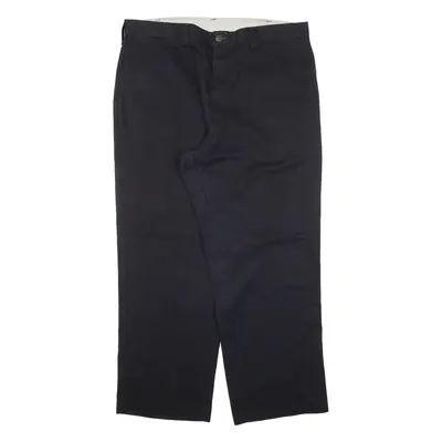 DICKIES Workwear Mens Trousers Black Regular Straight W38 L30