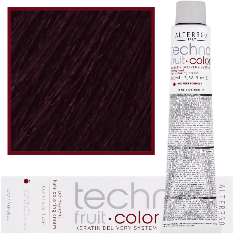 Hair dye Alter Ego Technofruit Color 100ml 4/5