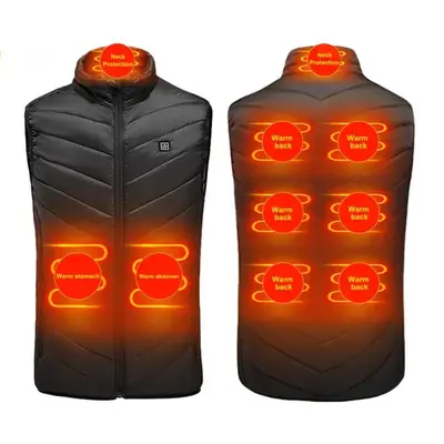 Usb Heated Jacket, 9 Areas Heated Vest, Thermal Fishing Product Outdoor Hunting Vest, Winter Heating Jacket Vest for Men & Wo...