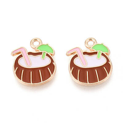 Beach Theme Alloy Enamel Pendants