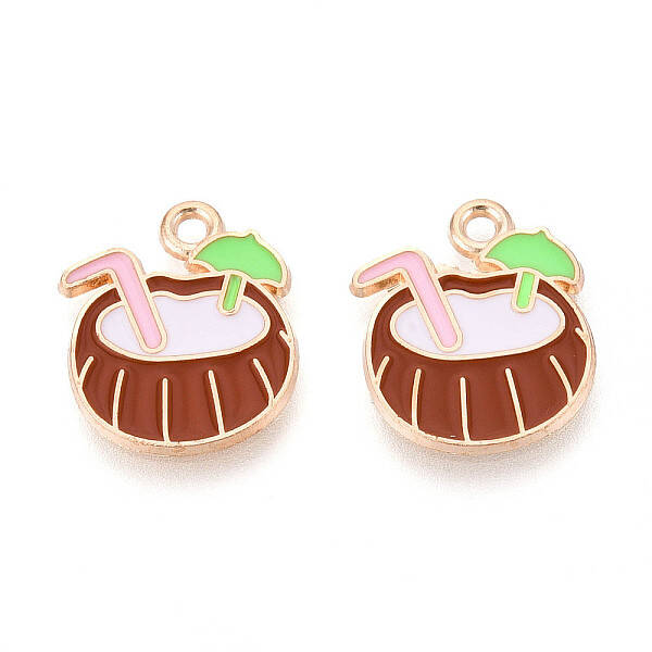 Beach Theme Alloy Enamel Pendants