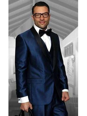 Indigo Groomsmen Suits
