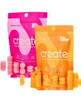 Create Creatine Monohydrate Gummies Supplement for Men & Women - 90ct (2-Pack: Orange, Watermelon Flavors)  Healthcare Muscle...