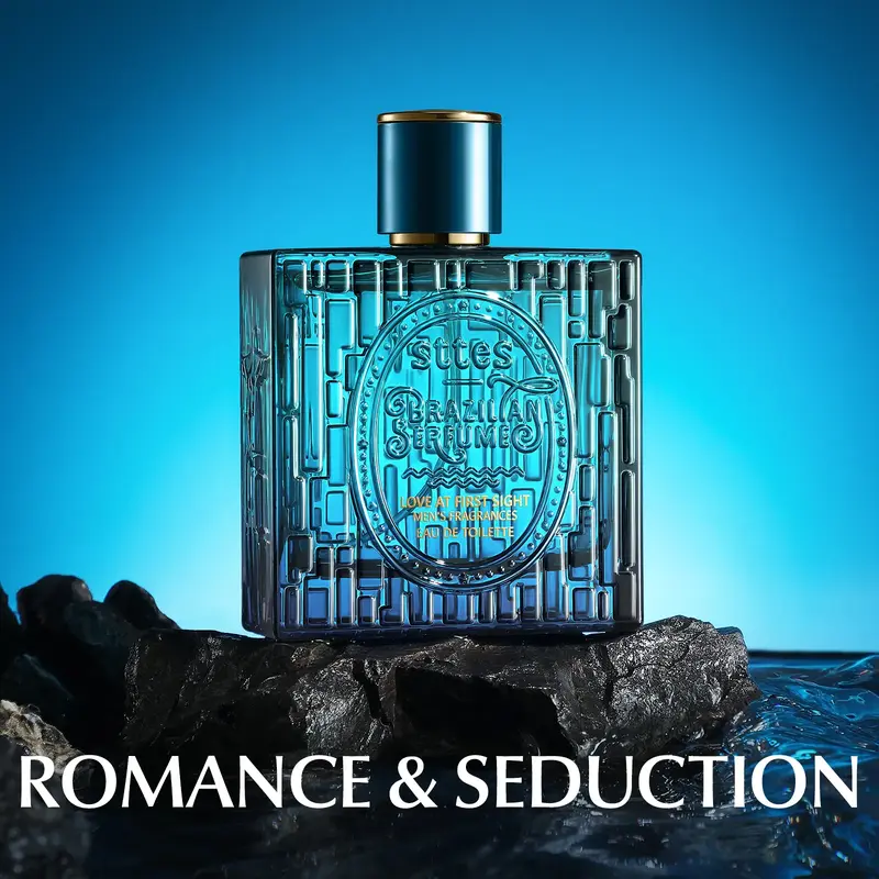 Sttes Men’s Eau de Toilette 01# – Love at First Sight – 100ml EDT – Fresh Mint, Marine Notes, Amber, Vanilla & Cedar ...