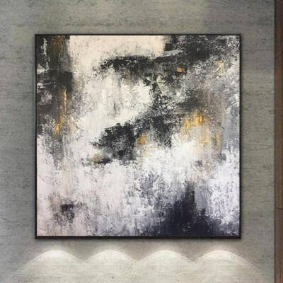 Large Black And White Abstract Art Original Abstract Paintings On Canvas Extra Large Wall Artwork | ADVANCEMENT