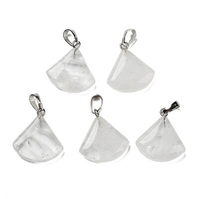 Natural Quartz Crystal Pendants