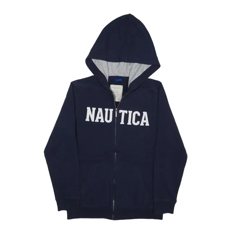 NAUTICA Hoodie Blue Full Zip Boys L