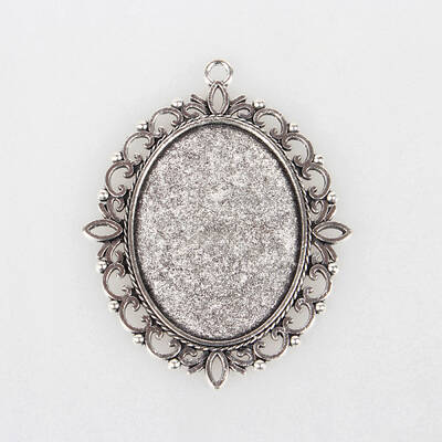Tibetan Style Alloy Pendant Cabochon Settings