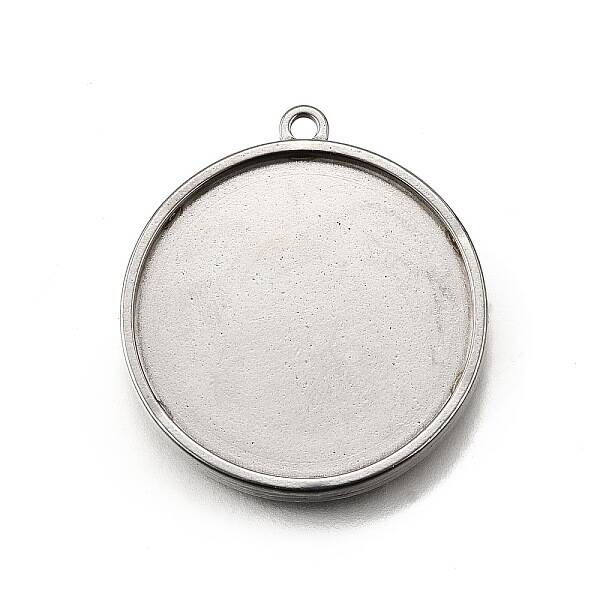 304 Stainless Steel Pendant Cabochon Settings