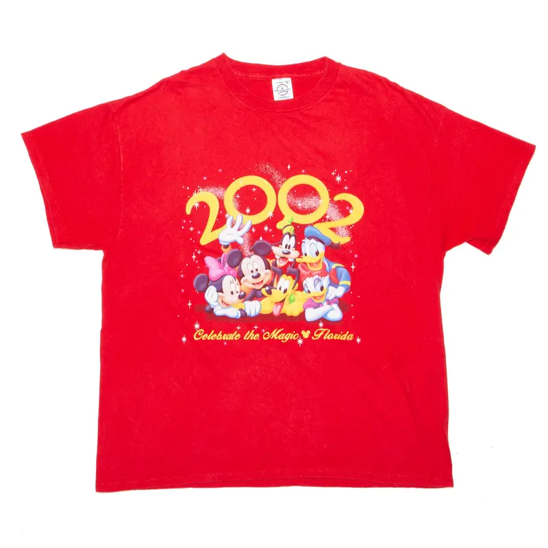 DELTA PRO WEIGHT Disneyland Florida Mickey Mouse Short Sleeve T-Shirt Womens XL